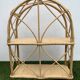 Pair of rattan and bamboo shelves or wall-bookcases, 1970