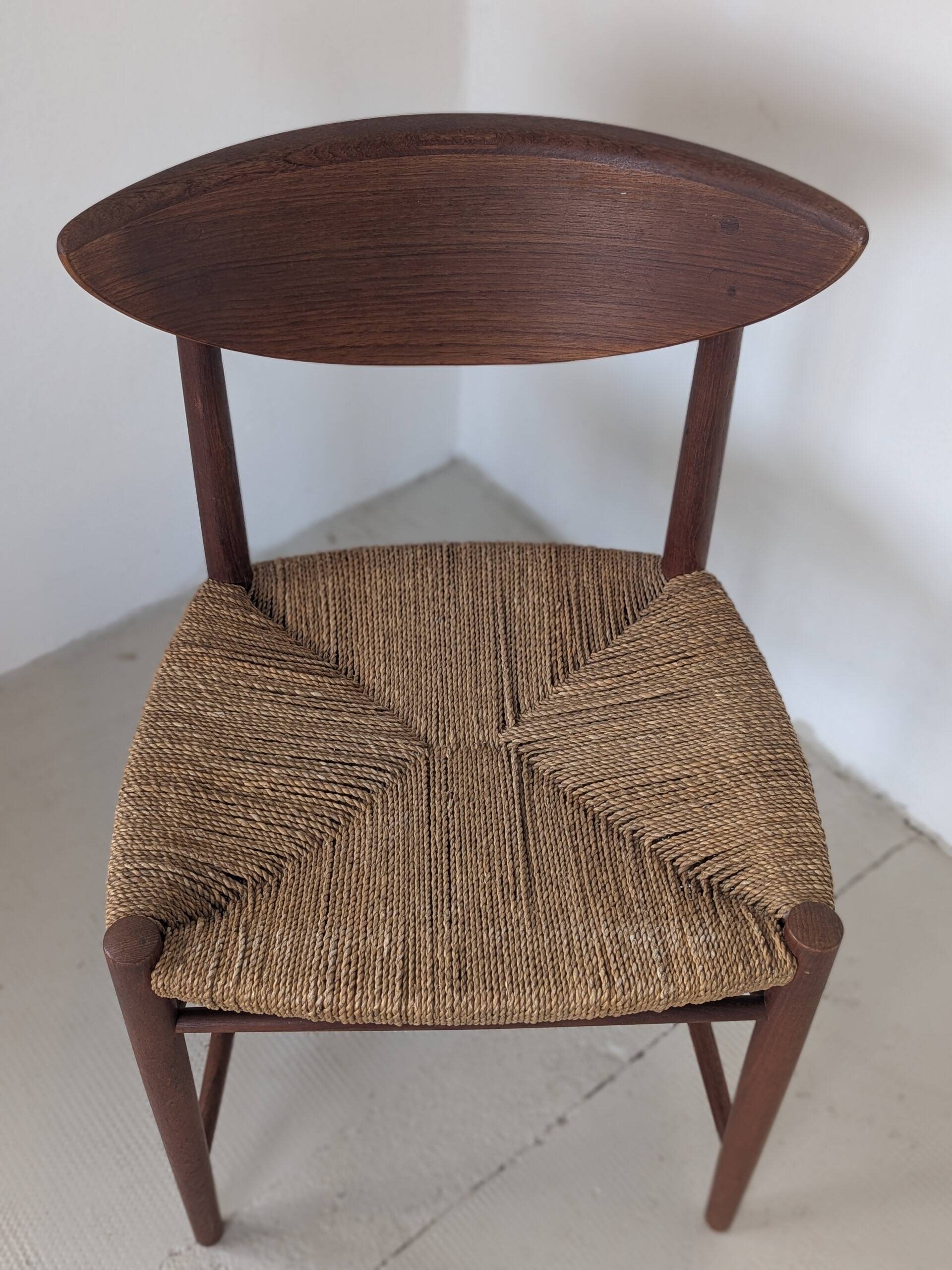 Teak and rope chair by Peter Hvidt and Orla Molgaard