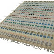 Handwoven Turkish Rustic 211 cm x 305 cm Multicolor Wool Carpet