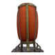 Vase à monture pâte de verre laiton années 60