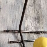 Vintage ball coat rack / colorful hook