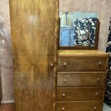 Vintage asymmetrical wardrobe