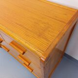 Commode en pin Gautier vintage des années 70 80