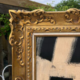 Monochrome abstract painting