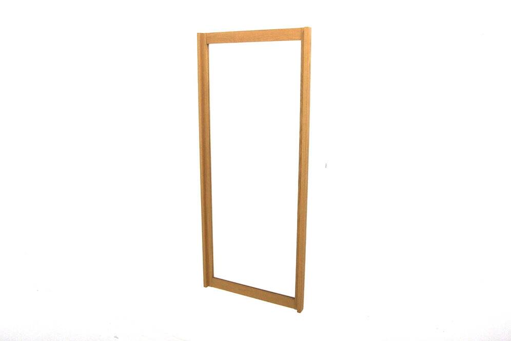 Scandinavian oak mirror 112x48cm, Nybrofabriken, Sweden, 1960