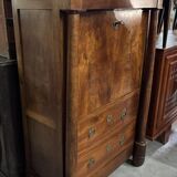 Empire period walnut secretary