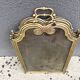 Antique brass fireplace screen from the 1920s, 4-panel fireplace screen