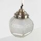 Suspension boule art deco en verre depoli