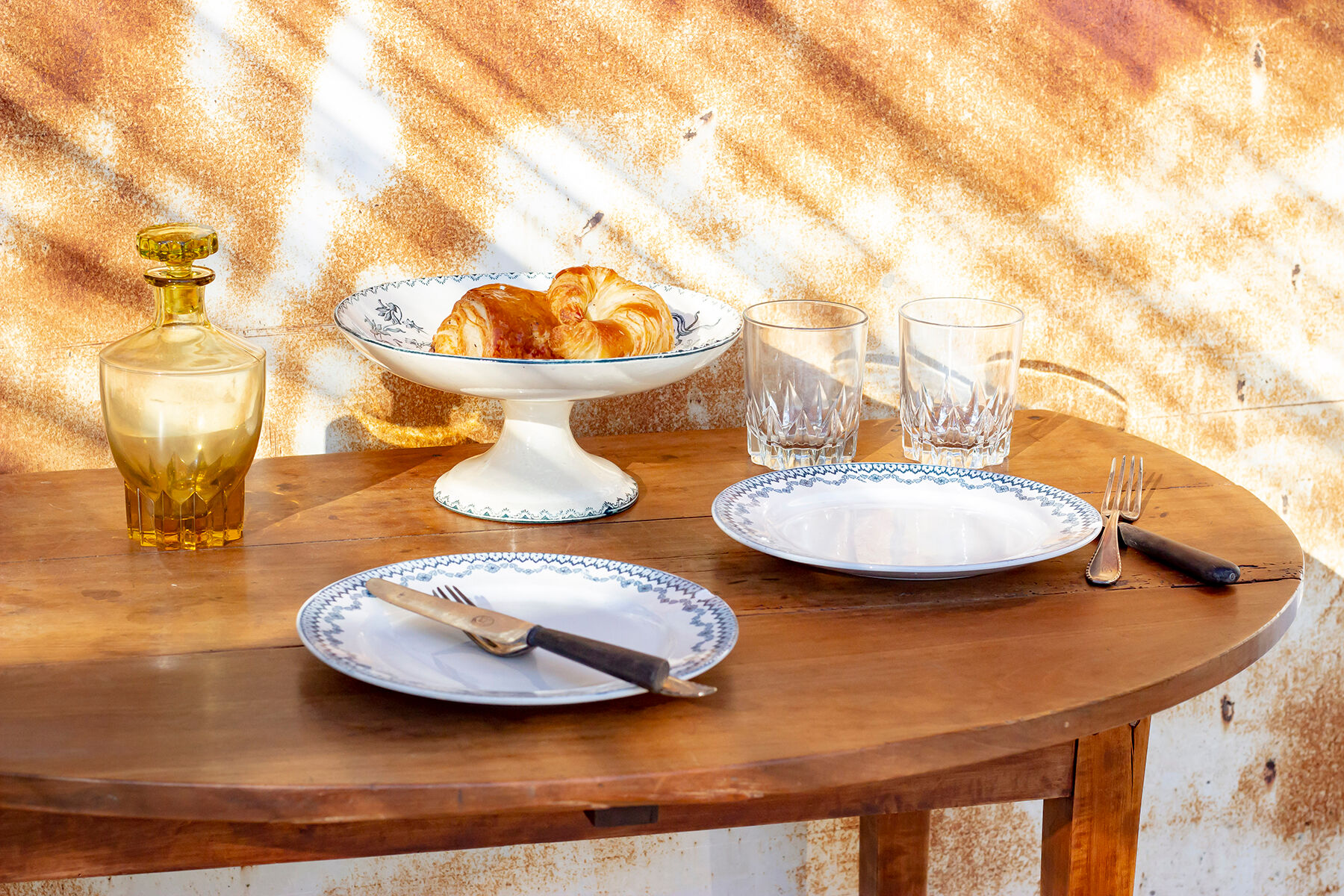 Paire de verres à eau/whisky - style art déco