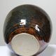 Small vintage/antique vase, very fine stoneware, flamed glaze, signature art ceramic