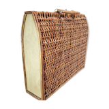 1960 wicker suitcase