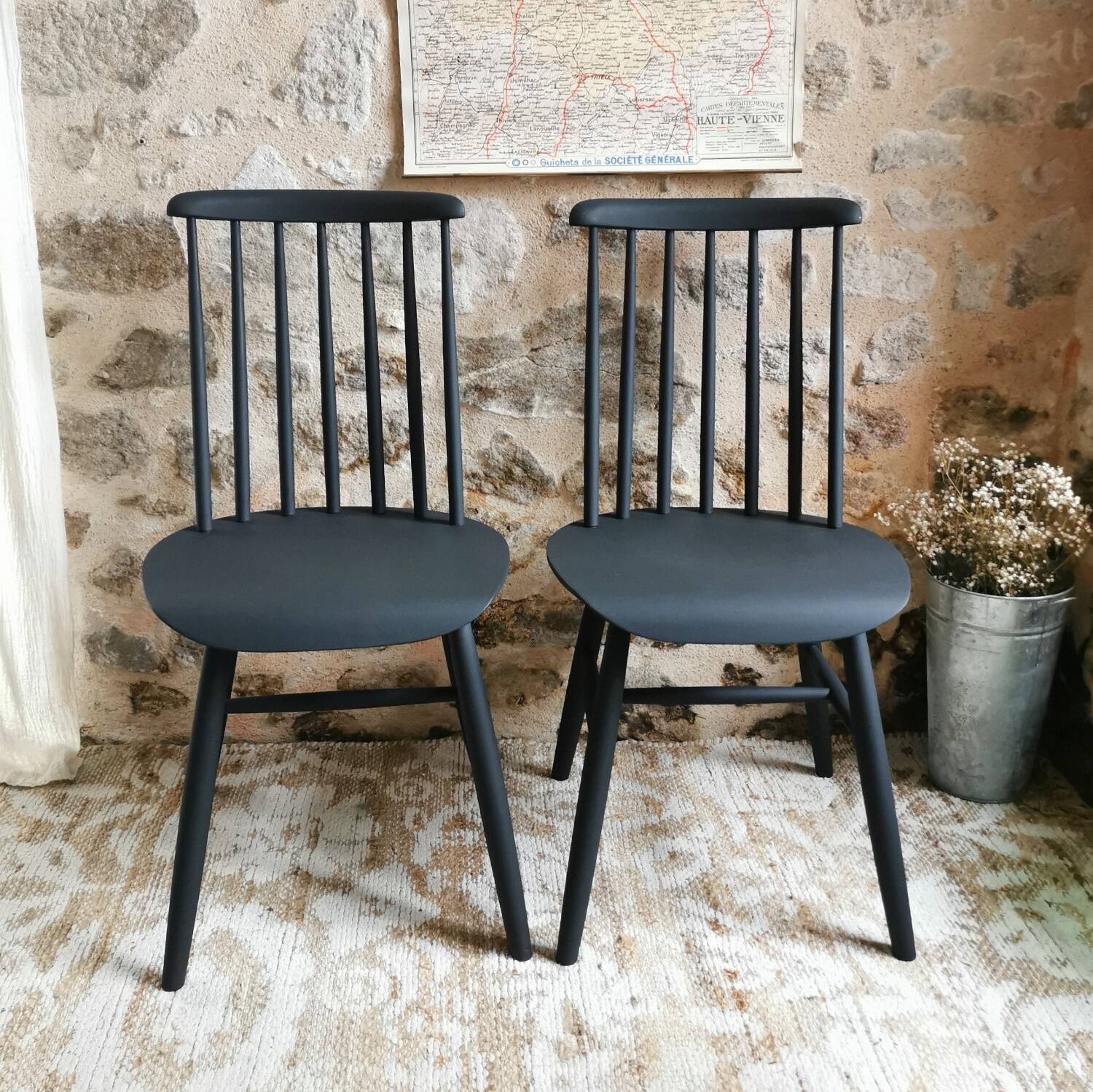 2 Chaises Scandinave, Fanett Ilmari Tapiovaara