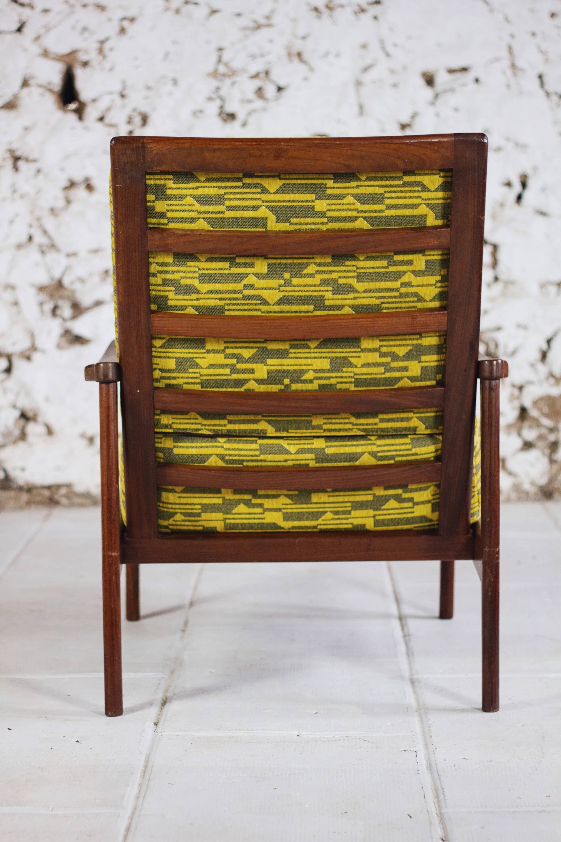 Fauteuil scandinave danois vintage en teck, 1960