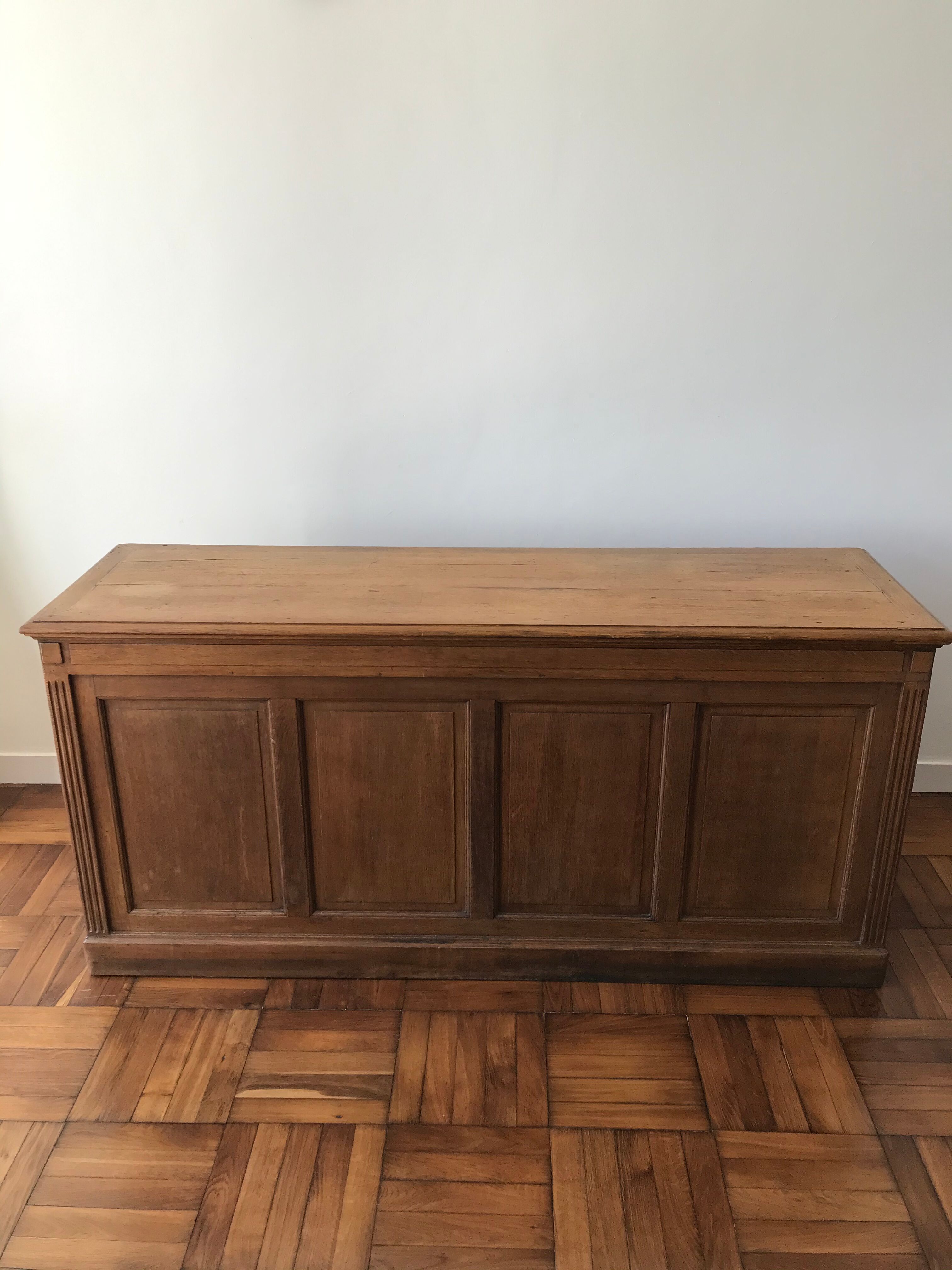 Oak haberdashery counter