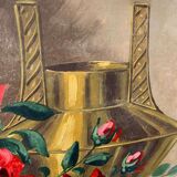 Ancienne peinture de roses