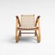 Chaise longue sculpturale en bois cintré par Jan Vaněk pour UP Zavody, années 1930.