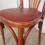 Vintage Bentwood Dining Chair: Thonet Style Fan Backrest, 1970s Irish Pub