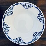 Set of 4 flat plates lustucru pattern
