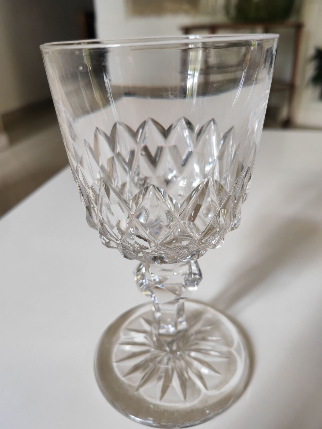 Saint Louis or Baccarat cut crystal glass