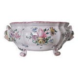 Antique 18th century Marseille earthenware planter by Veuve Perr