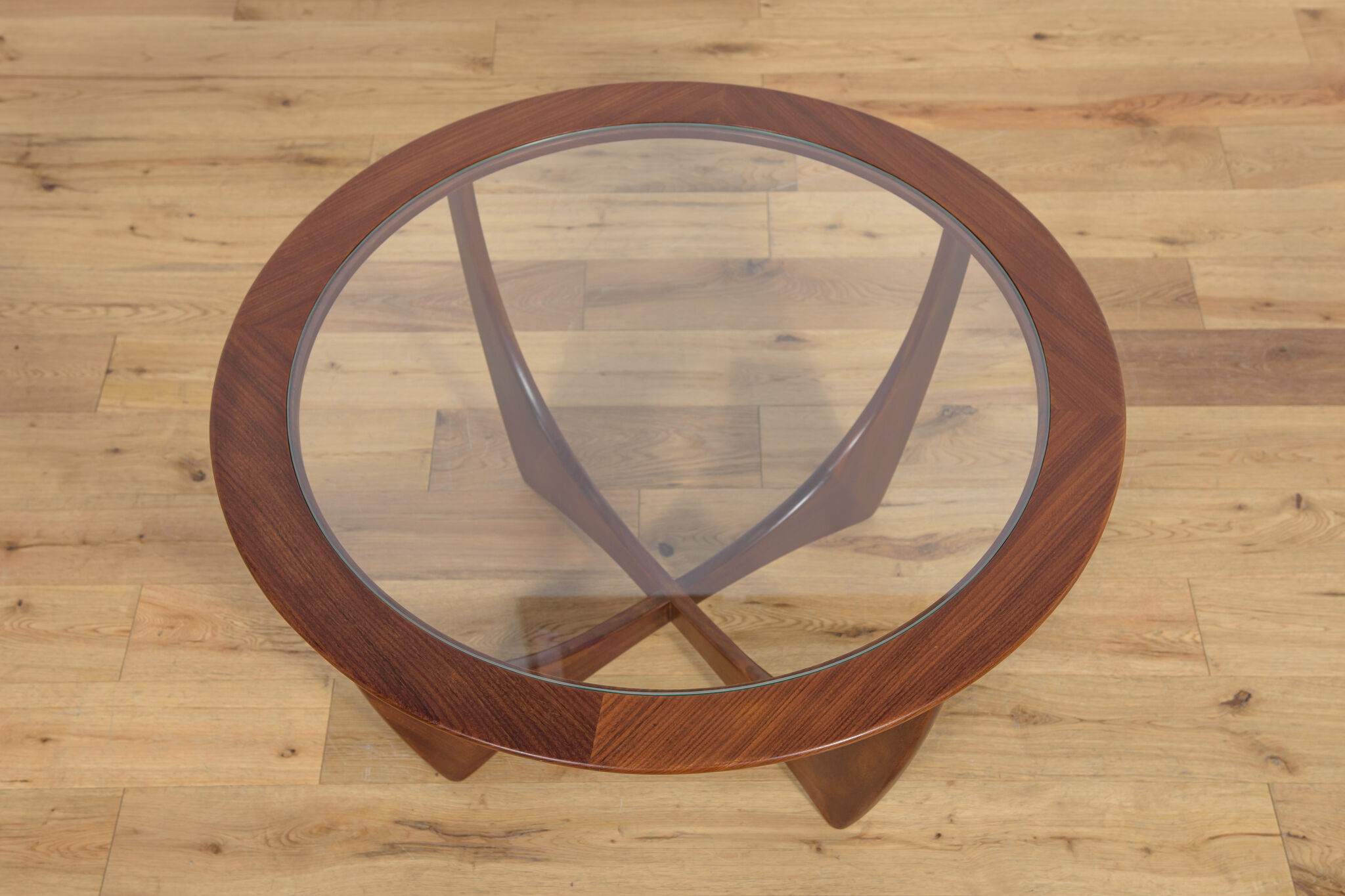Round Astro Coffee Table in Teak by Victor Wilkins for G-Plan, 1960s