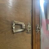 Art Deco 3-door walnut wardrobe - 1930s