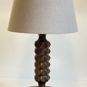 LAMPE Bois Charles DUDOUYT Vintage