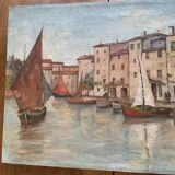 Oil on canvas signed LA.Housset: