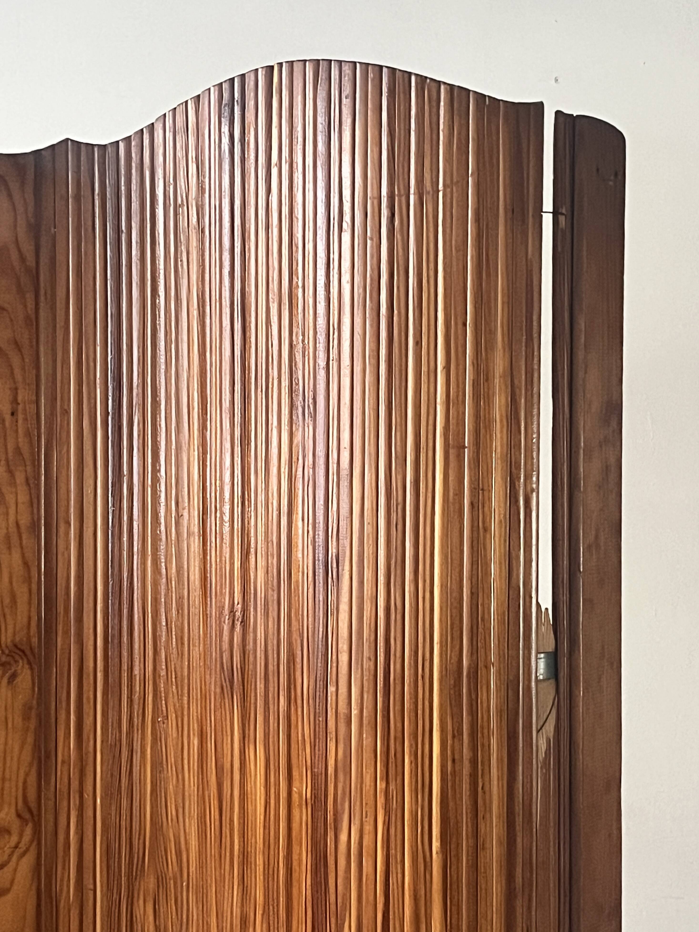 Wooden designer screen - Baumann by SNSA - circa 1950