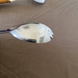 Salad servers with bamboo handles