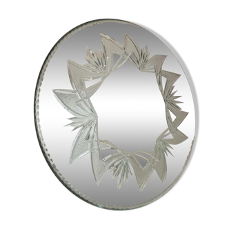 Miroir rond biseauté 35x35cm
