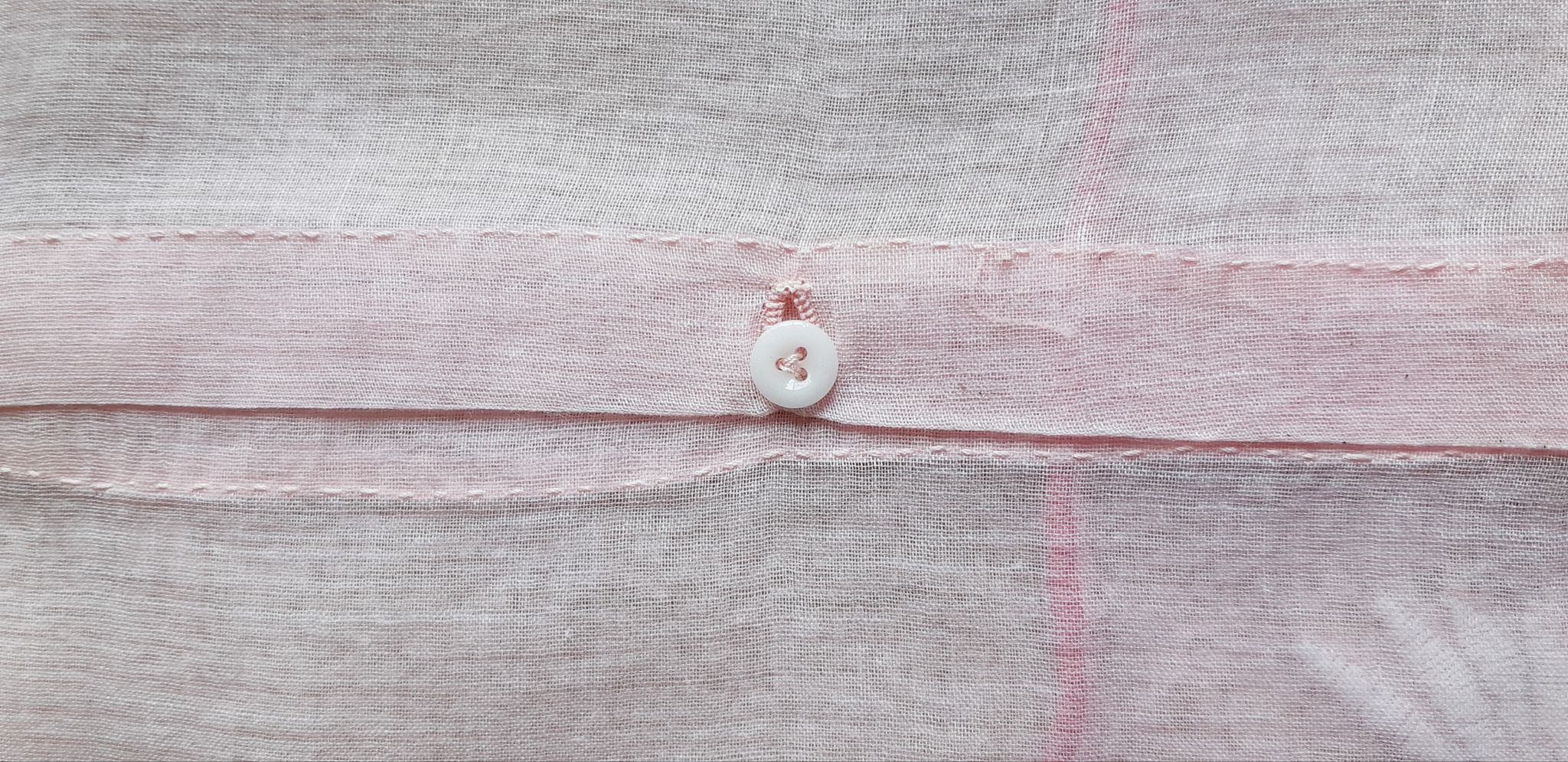 Children's pillowcase sewn and embroidered by hand