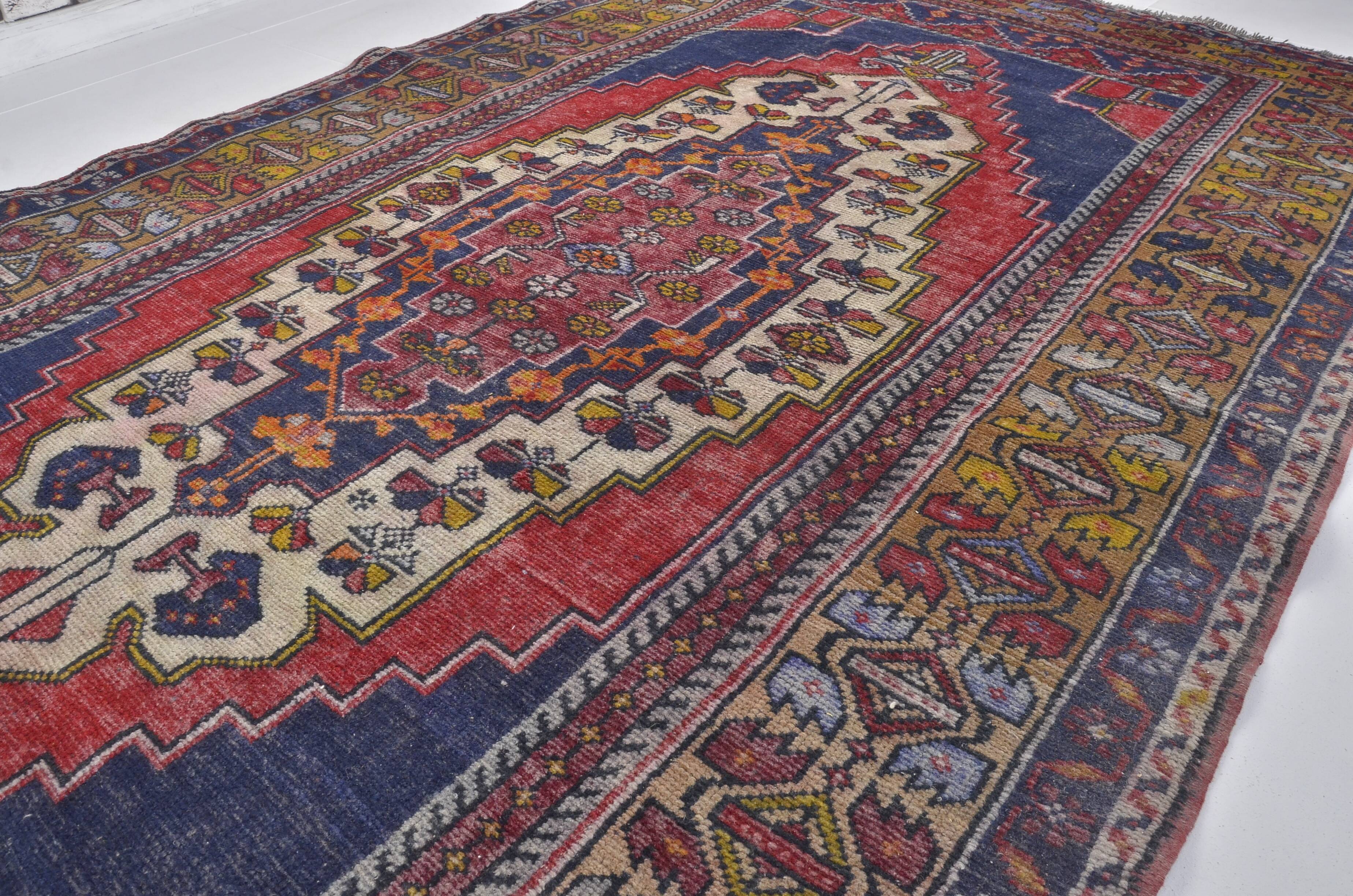 Red & Blue Oushak Rug sku A52