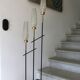 Vintage 3-light floor lamp, Arlus style, Art Deco spirit, 1950s.