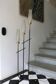 Vintage 3-light floor lamp, Arlus style, Art Deco spirit, 1950s.