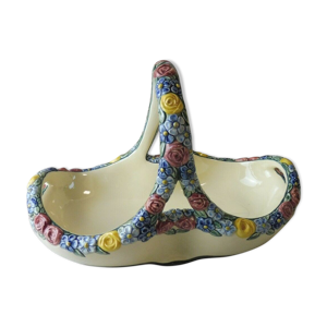 Ancien panier, Majolique,