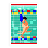 Art Illustration, The Swimmers, signed by the Artist Sho