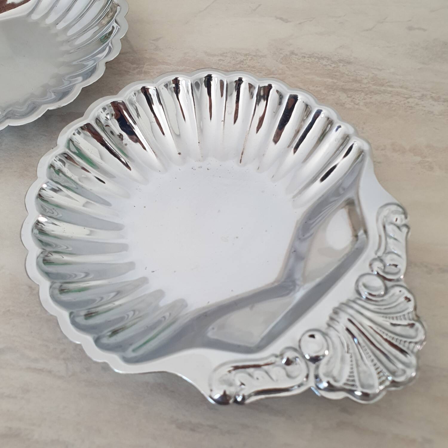 Coupelles / Vide poche Coquille Saint Jacques en inox