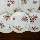 6 flat plates of Sarreguemines Danish model 210410
