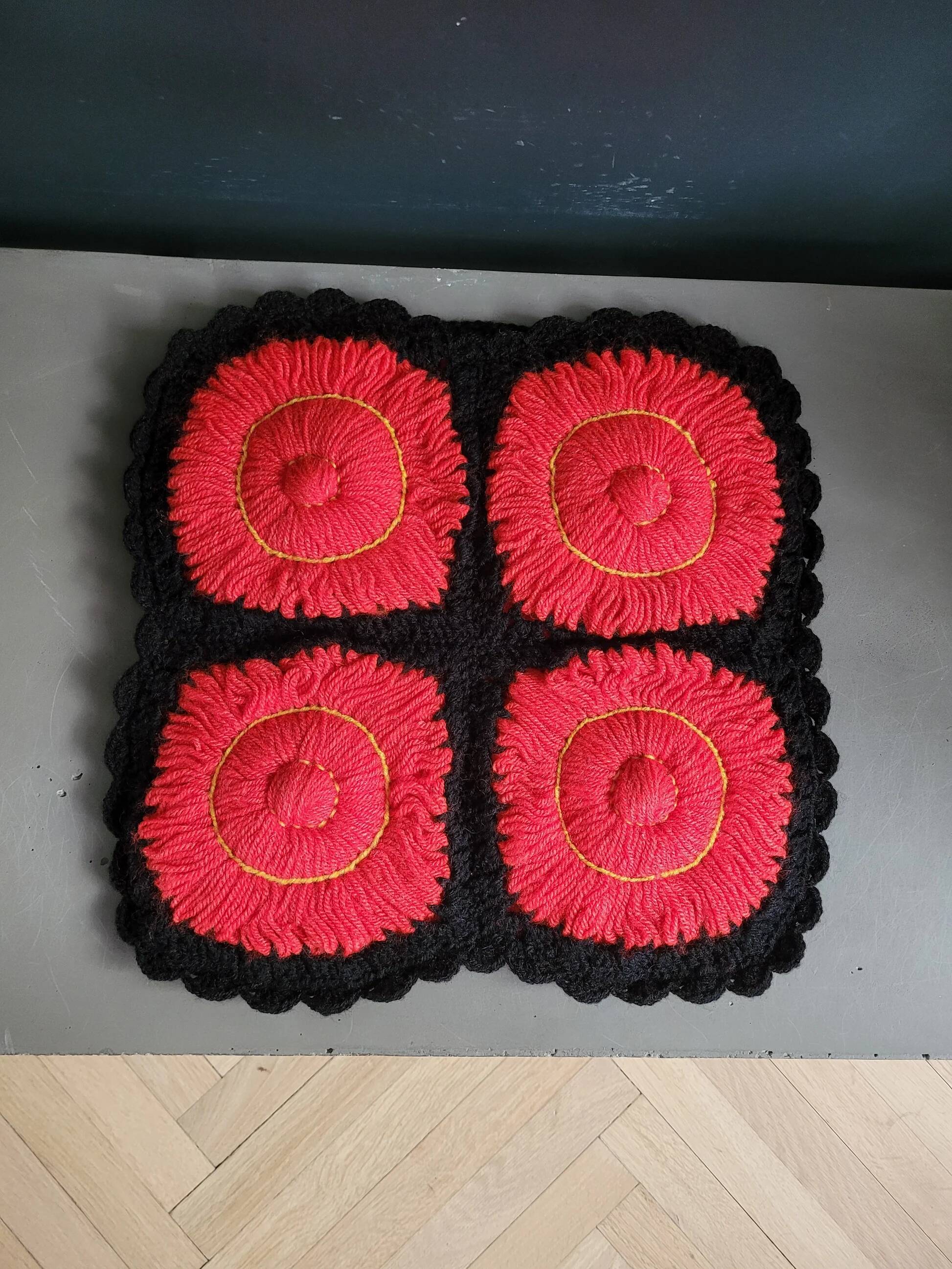 Crochet cushion cover 35x35