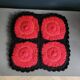 Crochet cushion cover 35x35