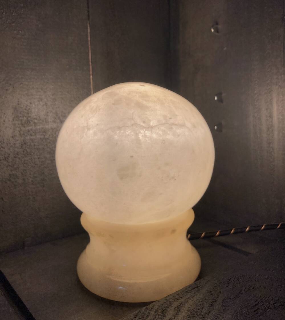 Onyx globe lamp