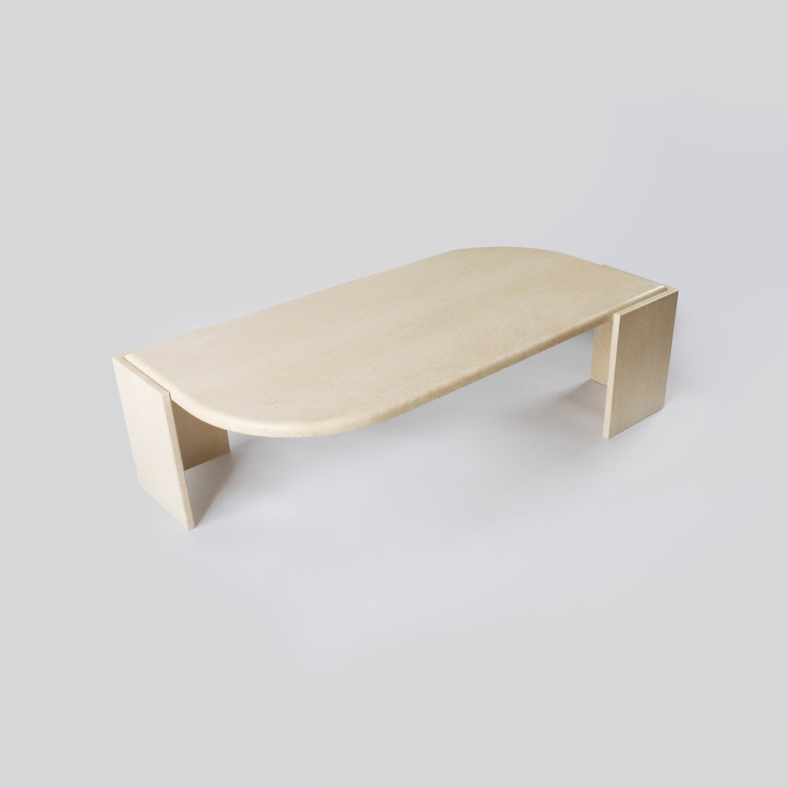 Table basse en travertin vintage