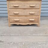 Breton chest of drawers in solid oak