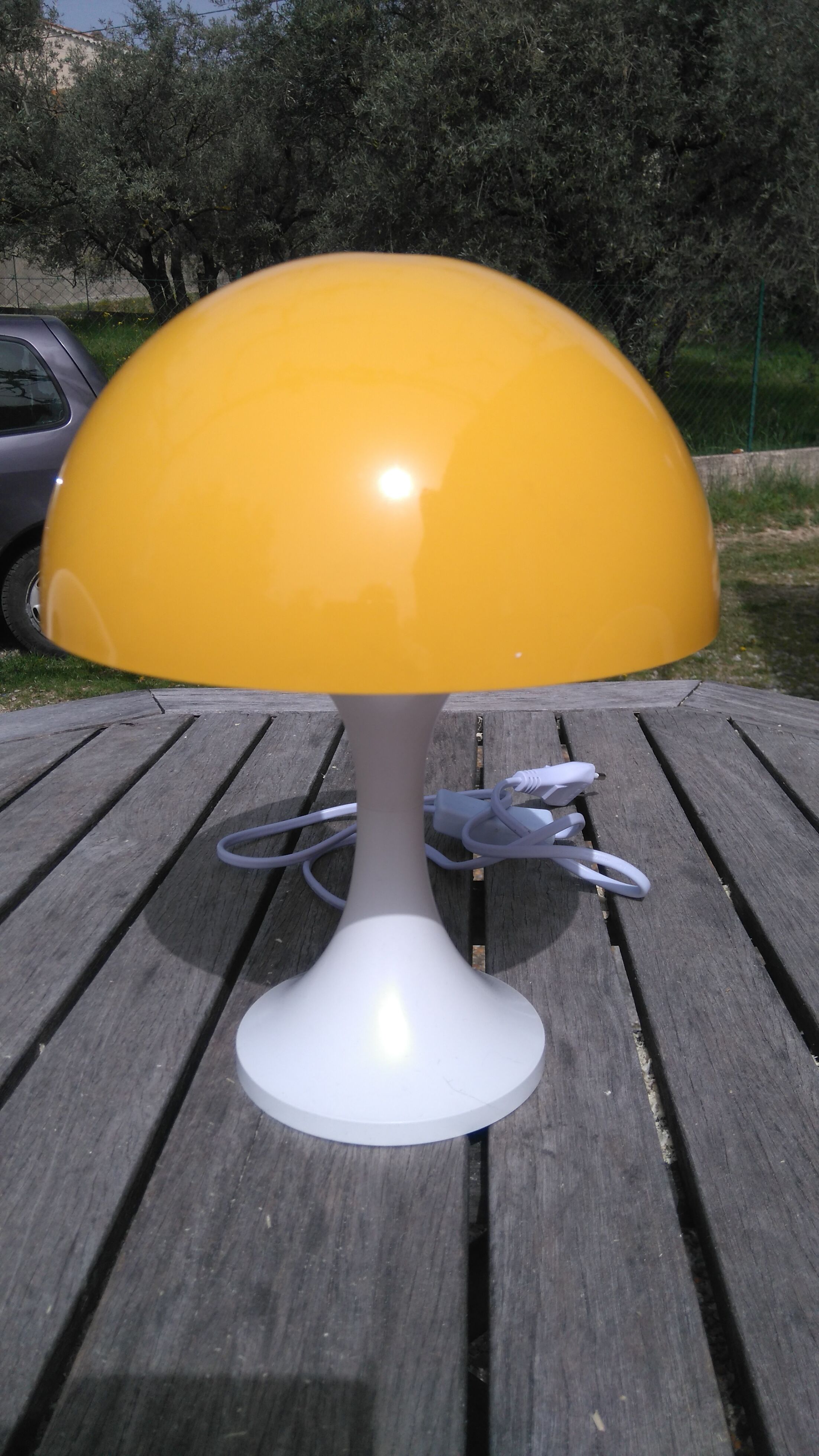 Vintage mushroom lamp