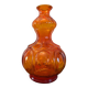 Vase en verre orange retro