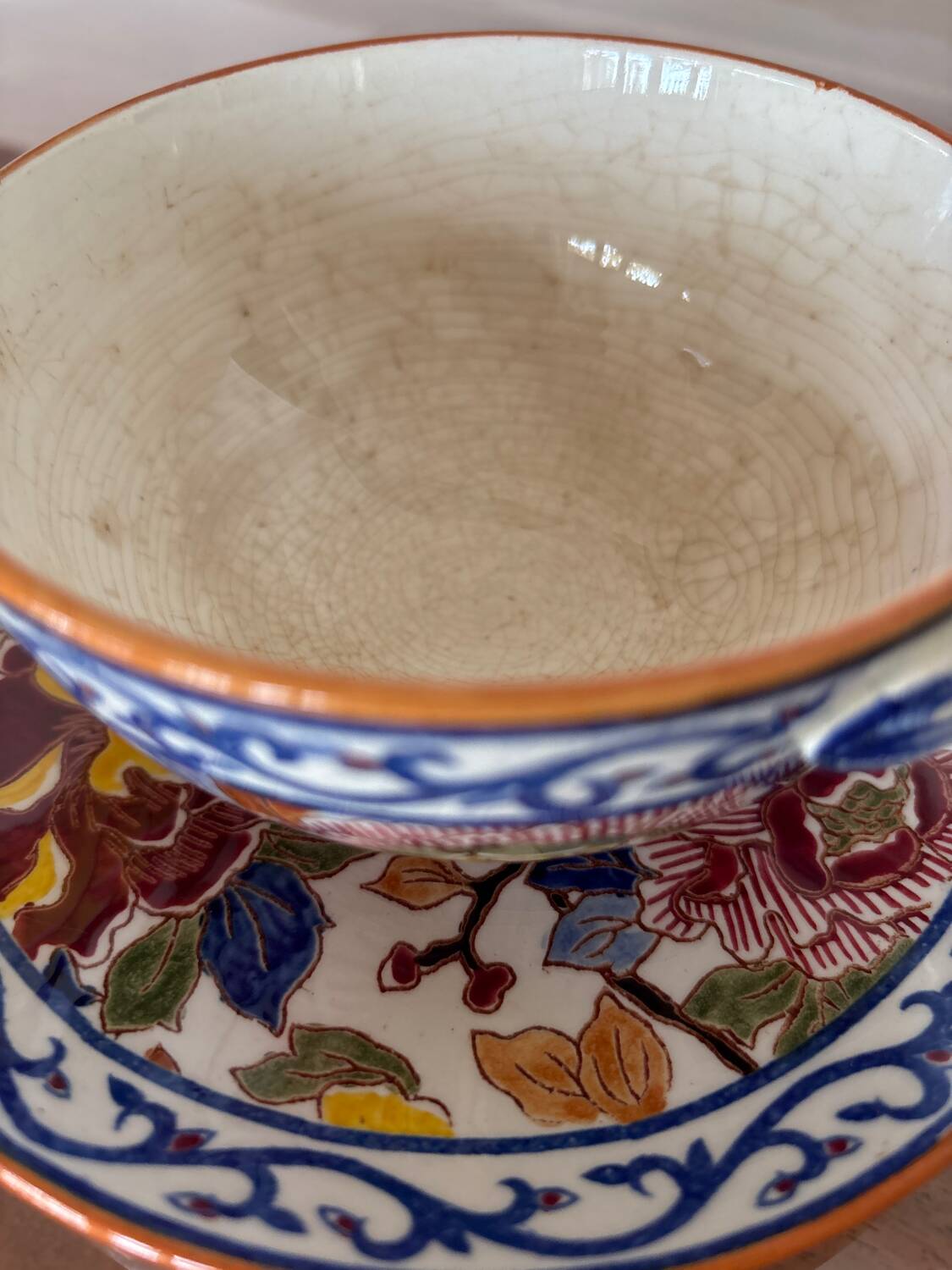 Gien tableware set, peony collection