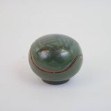 Small enamelled ceramic box empty pocket