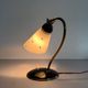 Mid-century bedside lamp in black metal and brass, 1950s, Germany