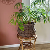 Rattan side table